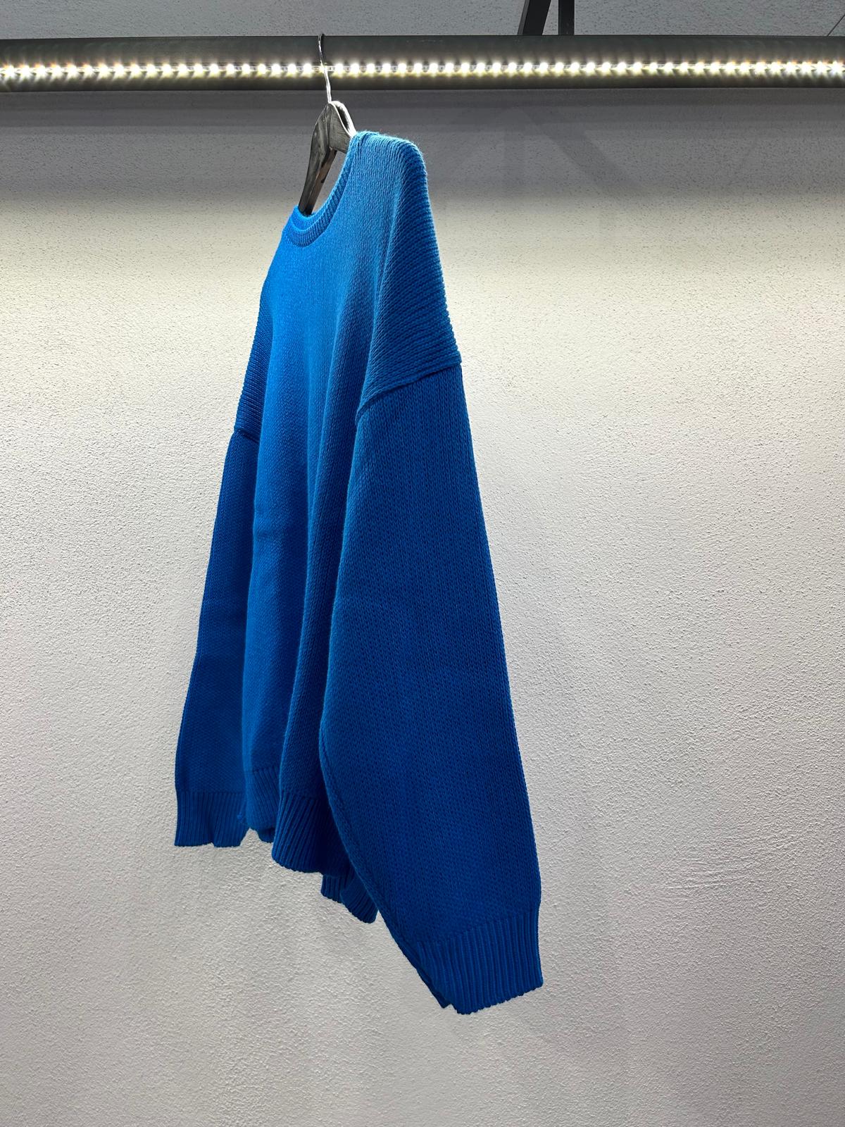 MAGLIONE OVERSIZE CON DOPPIO COLLO - 1255