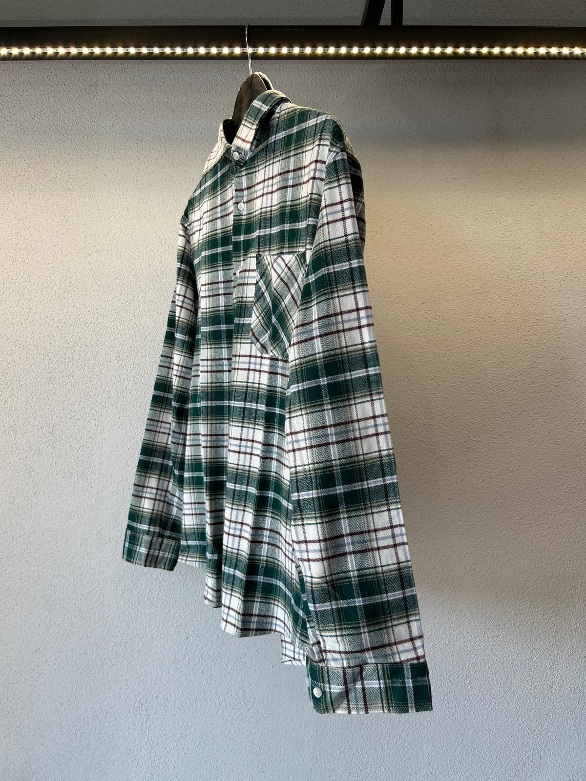 CAMICIA OVERSIZE IN FLANELLA FANTASIA QUADRI - 1236