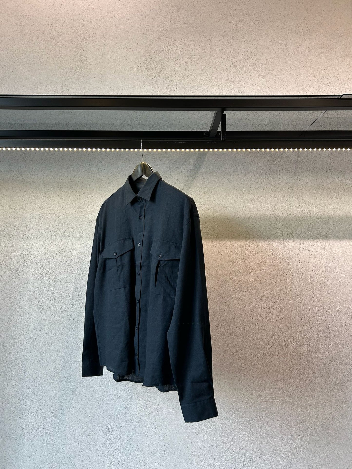 SAHARIANA OVERSIZE IN MISTO LINO - 1680