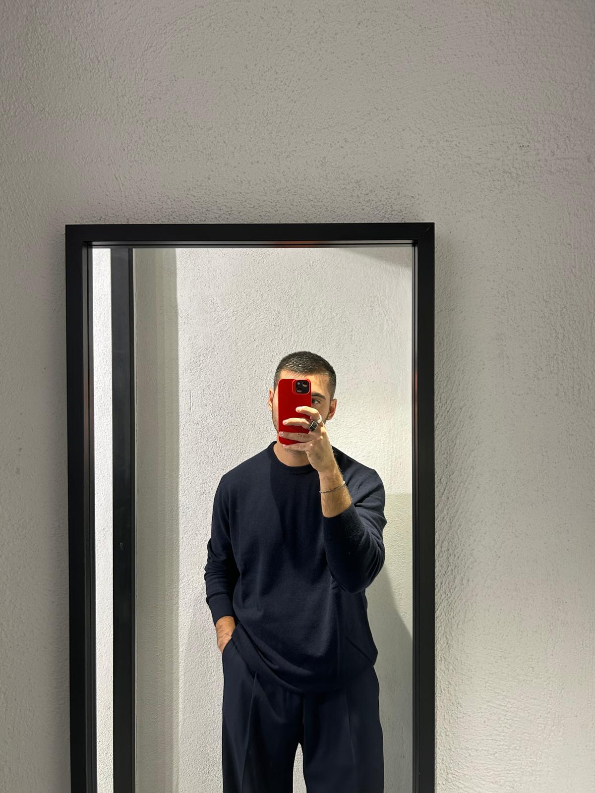 MAGLIONCINO GIROCOLLO IN MISTO CASHMERE - 1573