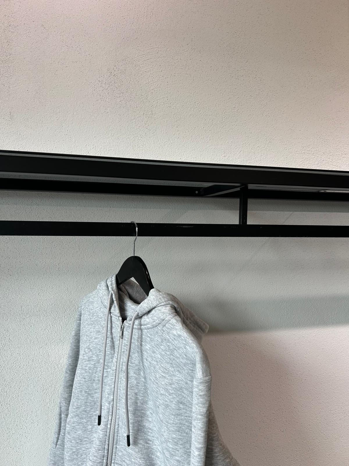 FELPA BRADLEY ZIP E CAPPUCCIO - 2041