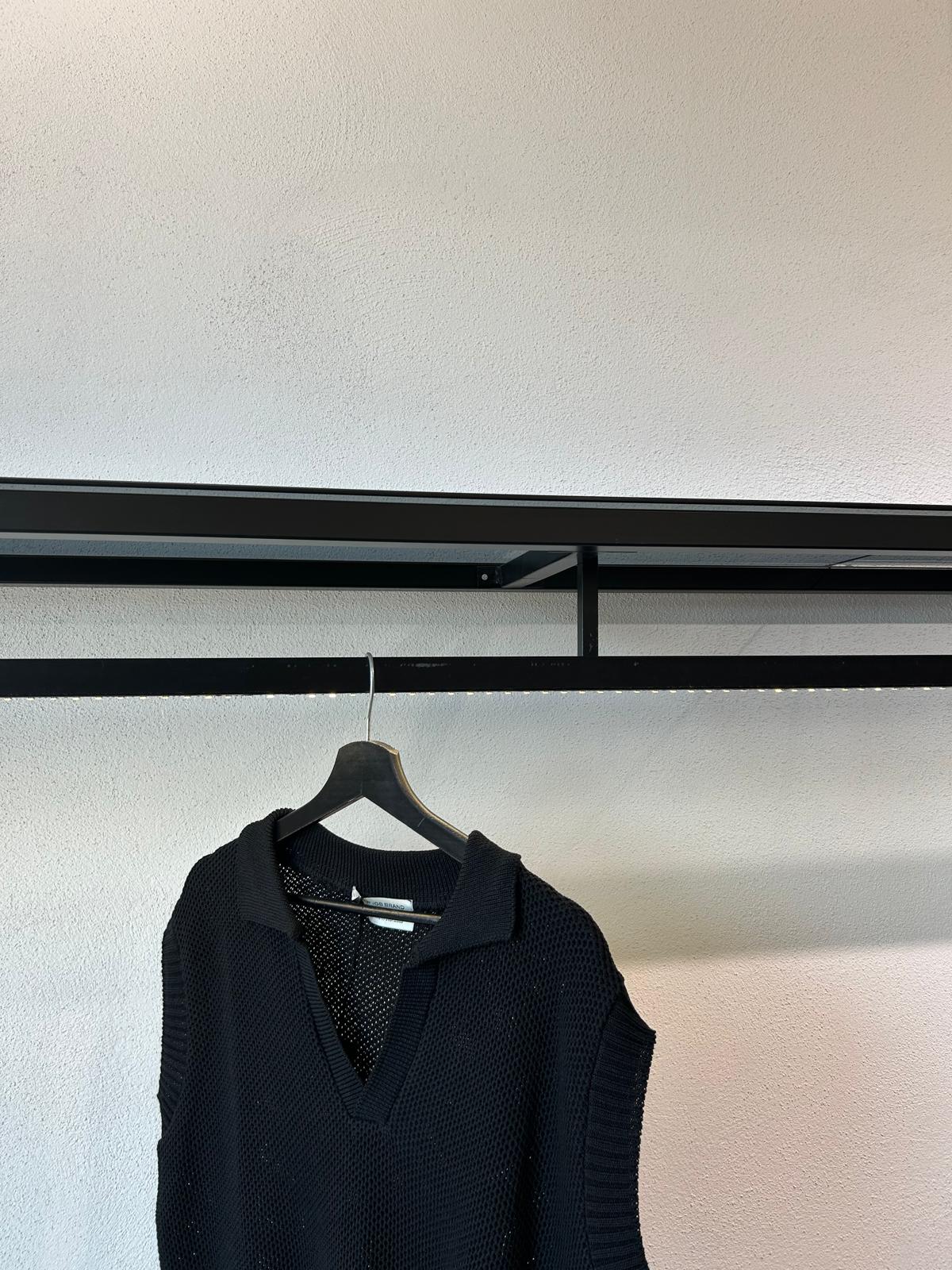 GILET IN FILO COLLO POLO - 1635
