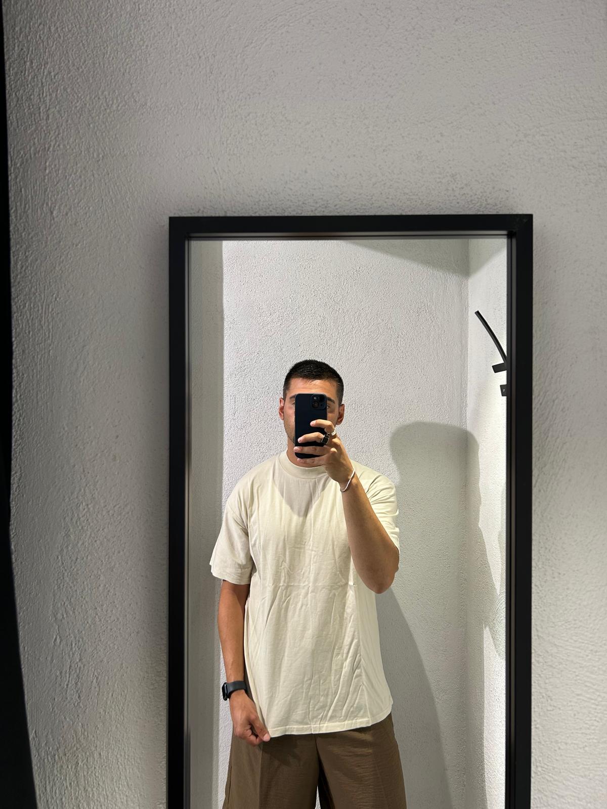 T SHIRT IN COTONE LAVATA - 1328