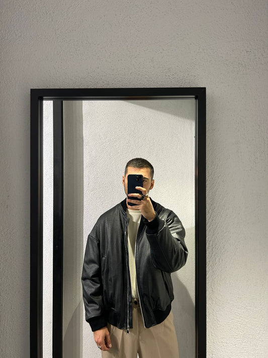 BOMBER IN ECOPELLE OVERSIZE - 1529