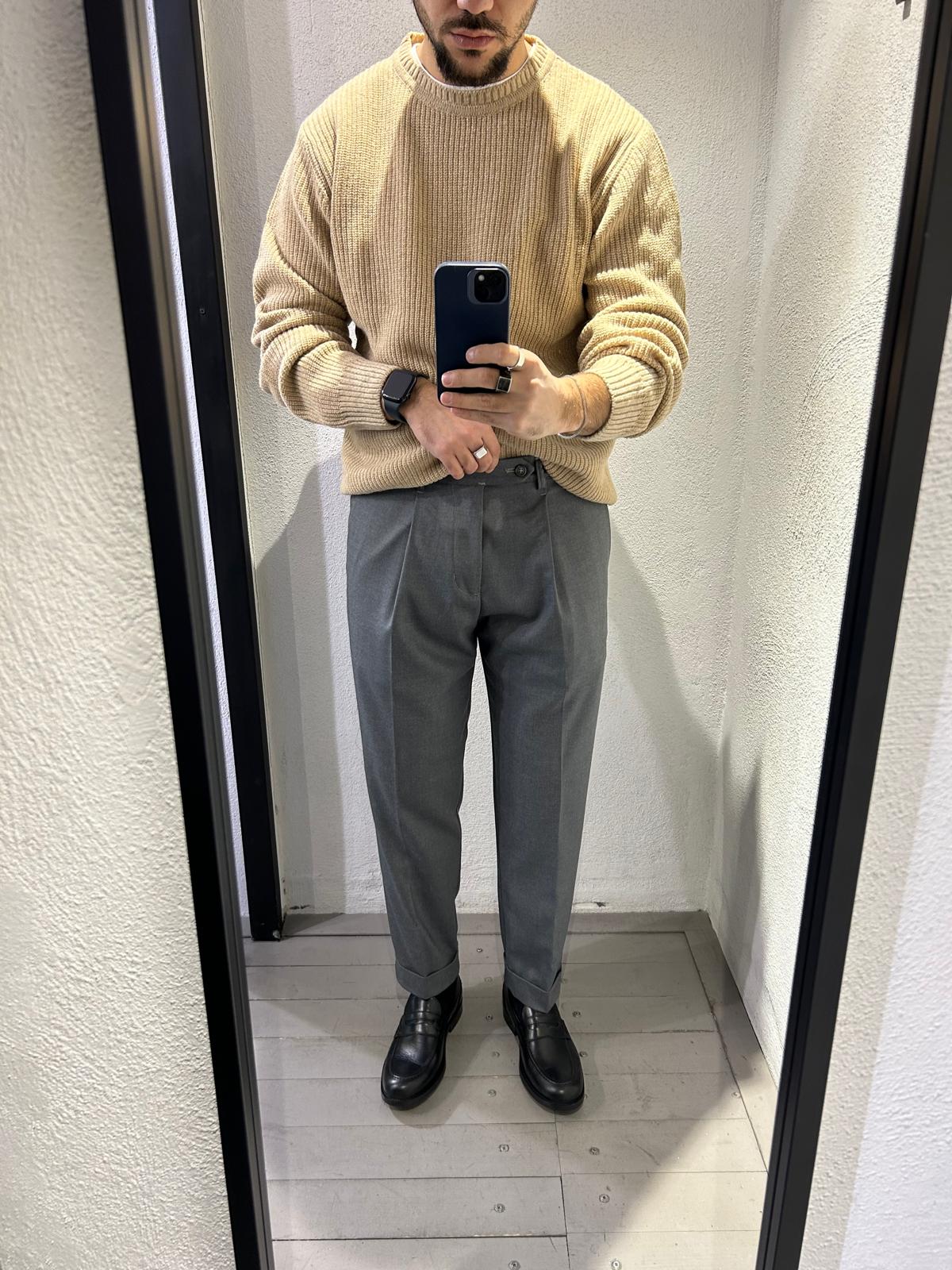 PANTALONE CLASSICO ALL IN VICOGNA - 1277