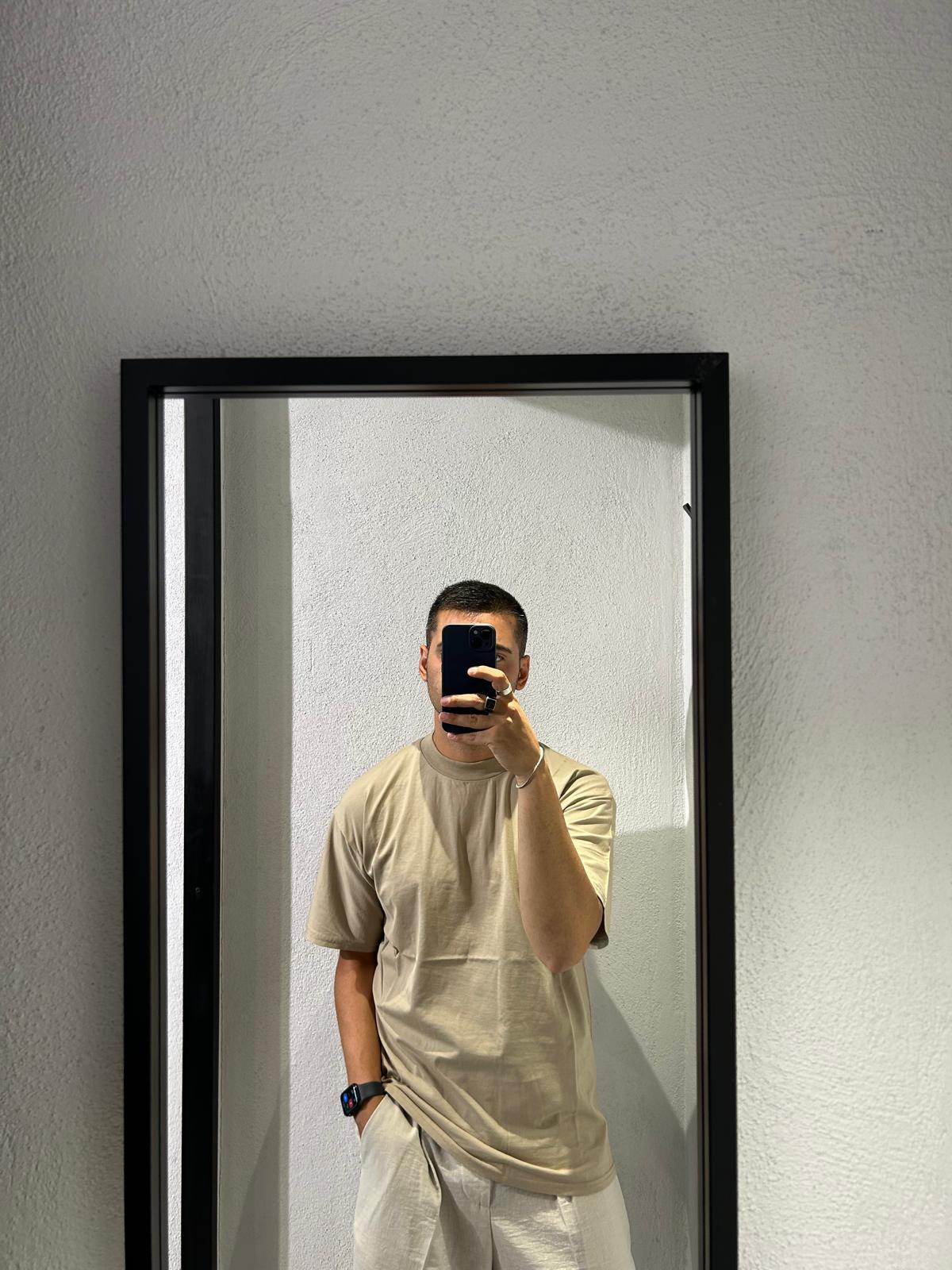 T SHIRT IN COTONE LAVATA - 1328