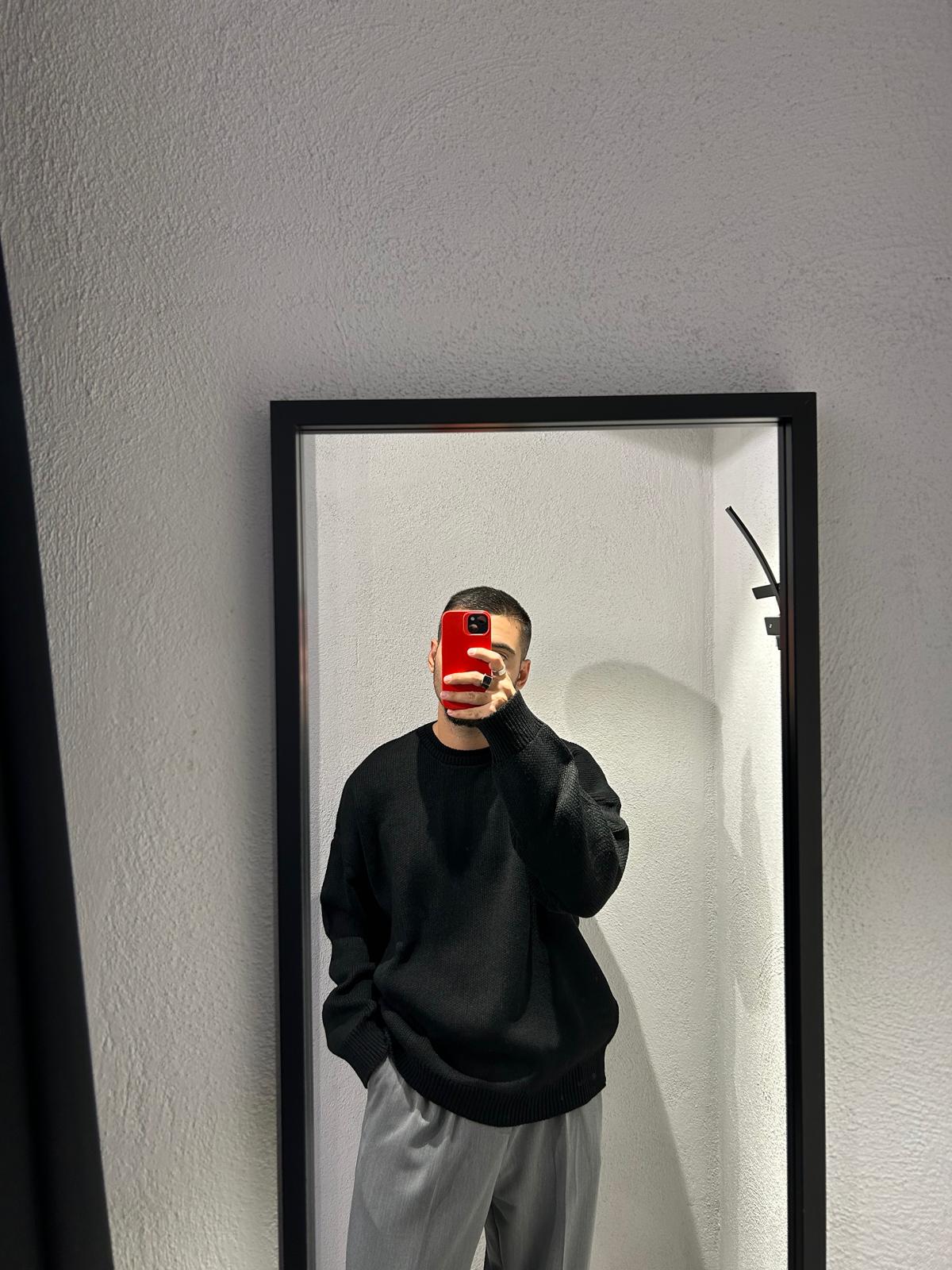 MAGLIONE OVERSIZE CON DOPPIO COLLO - 1255