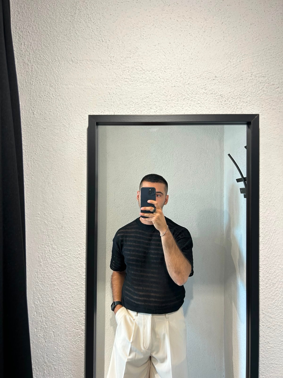 POLO IN FILO TRAMATA CROP FIT - 1708