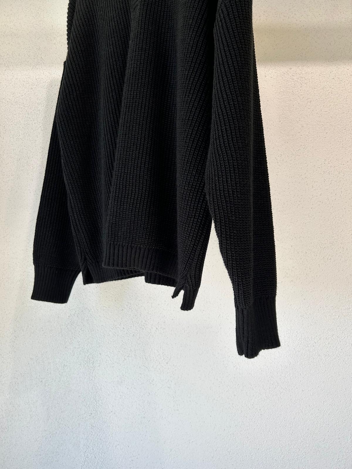 MAGLIONE POLO OVERSIZE CON BOTTONI - 1259