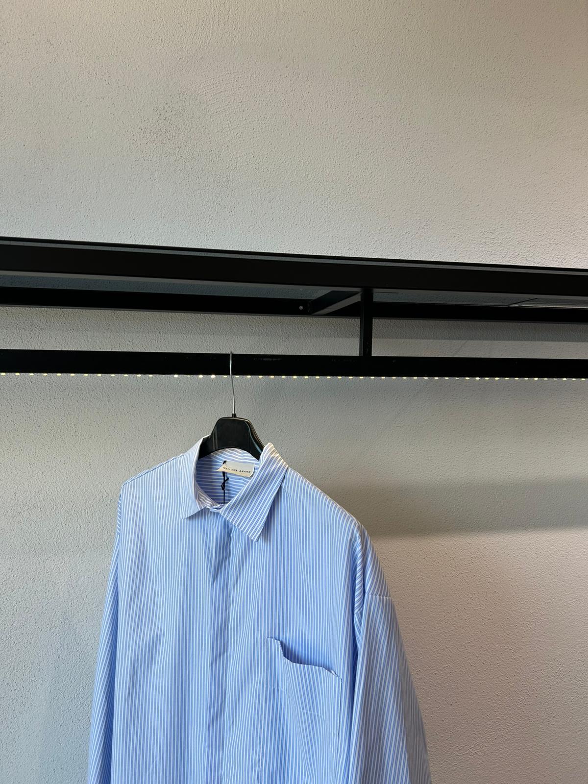 CAMICIA RIGATA OVERSIZE IN COTONE - 1612