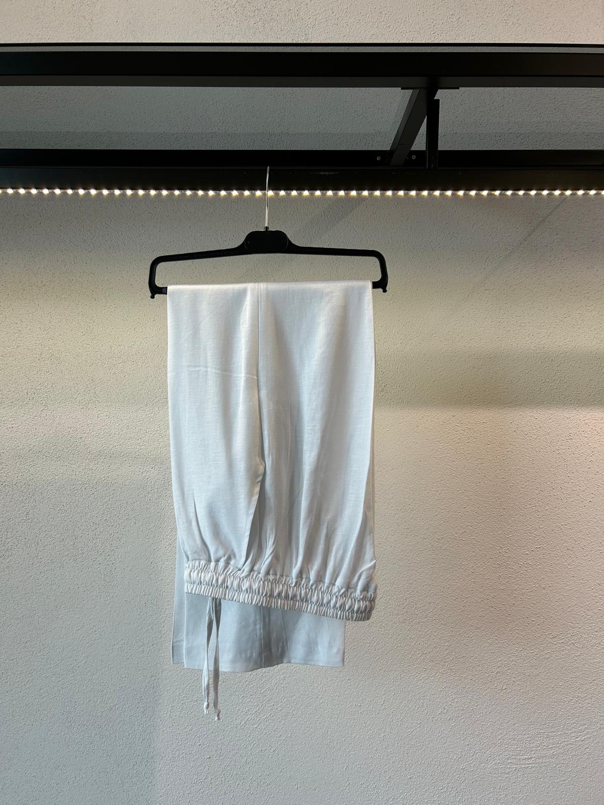JOGGER FONDO COMODO IN MISTO LINO - 1717