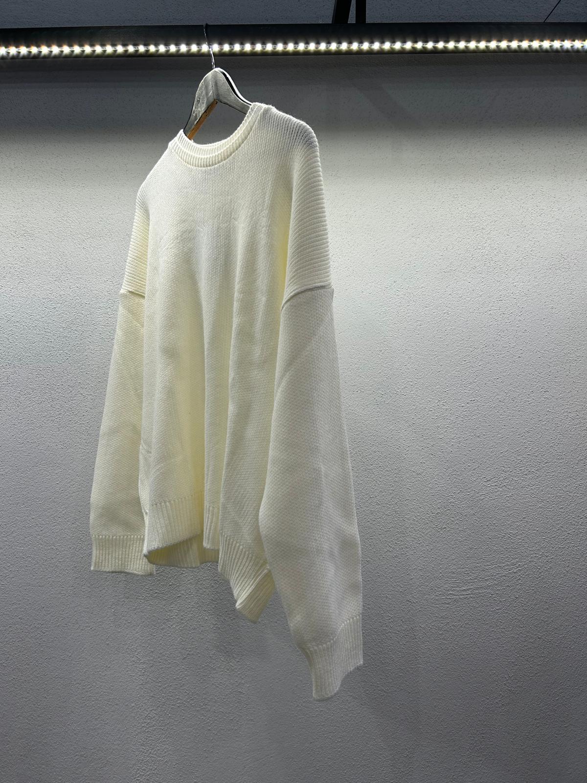 MAGLIONE OVERSIZE CON DOPPIO COLLO - 1255