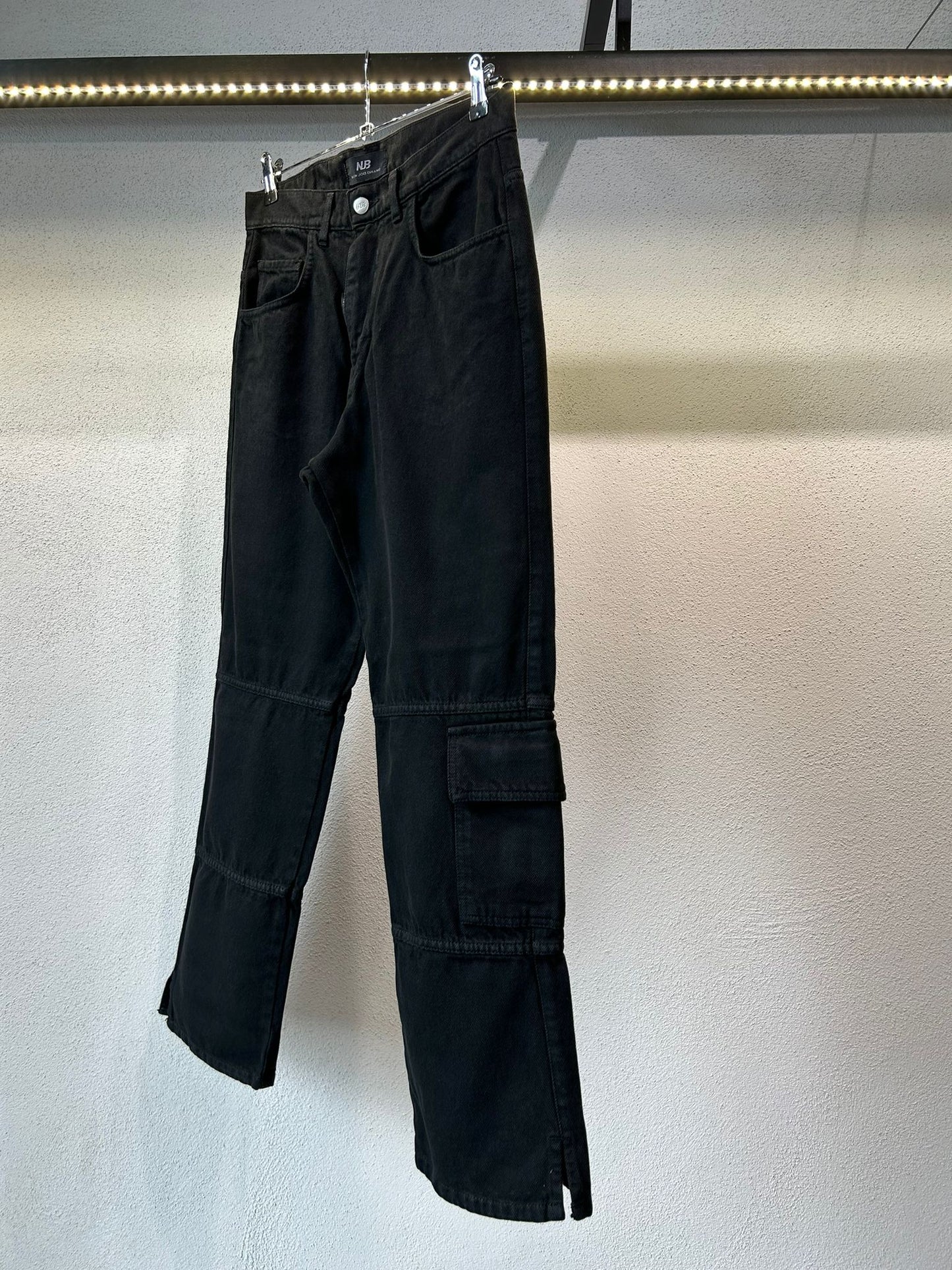 JEANS CARGO LOOSE FIT CON SPACCHETTI - 1288
