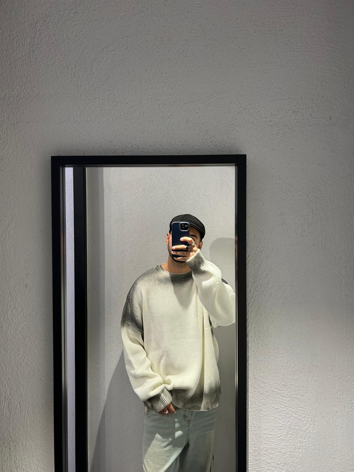 MAGLIONE OVERSIZE SFUMATO CON SPACCHI - 1242