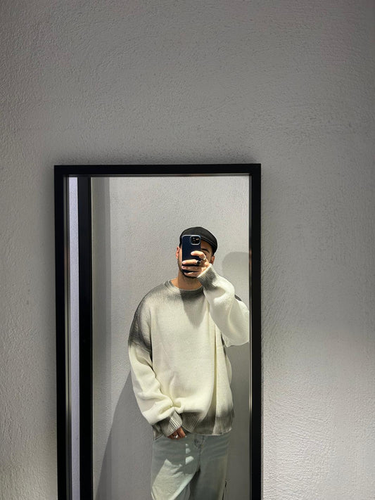 MAGLIONE OVERSIZE SFUMATO CON SPACCHI - 1242