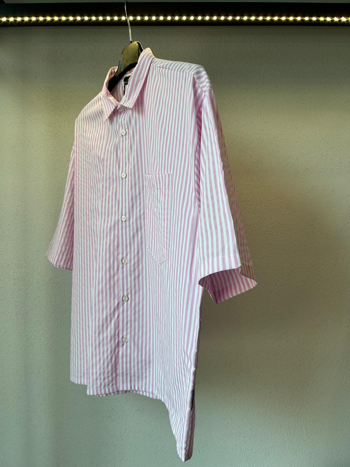 CAMICIA OVERSIZE IN COTONE RIGATA M/M - 1173