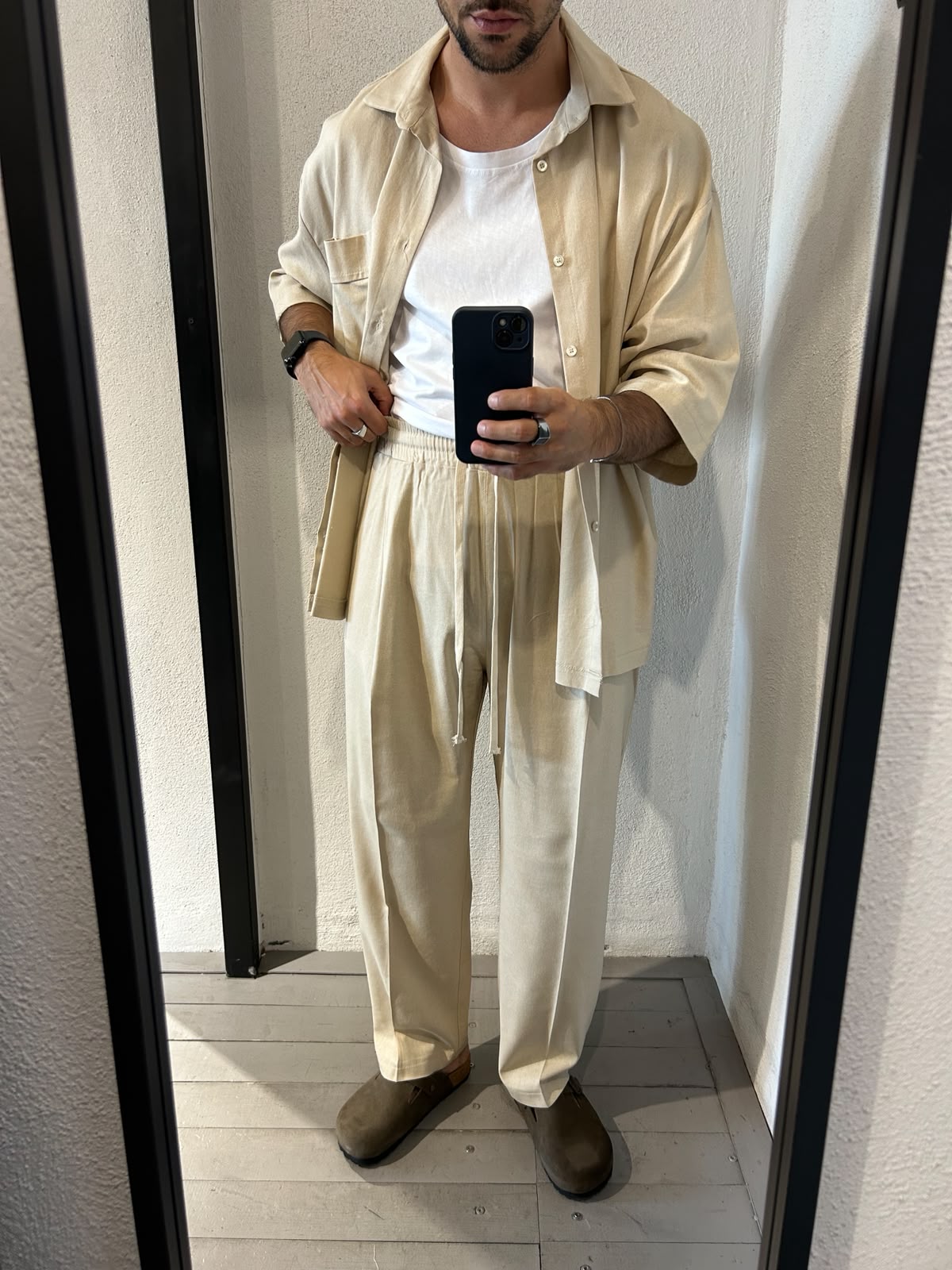 PANTALONE EASY IN MISTO LINO DA COMPLETO - 1695