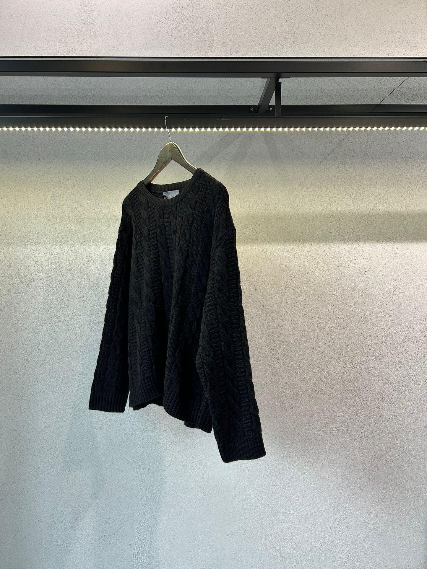 PULLOVER GIROCOLLO CON TRAMA CROP FIT - 1550