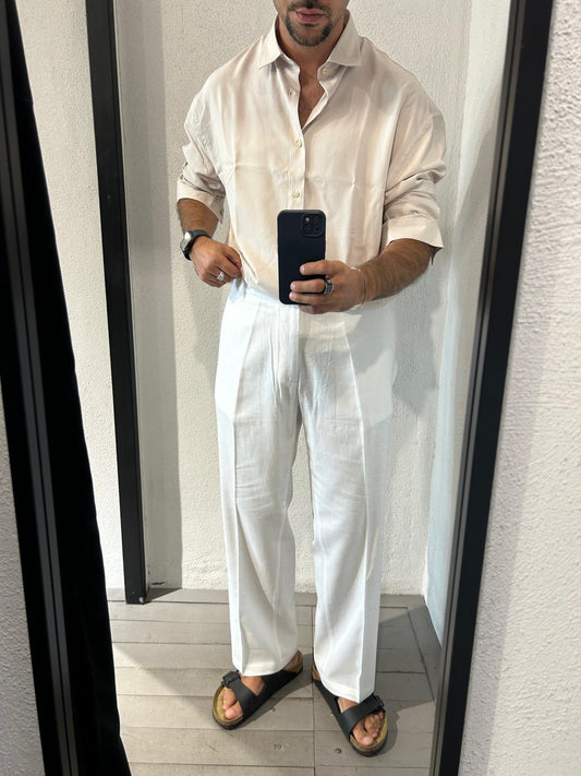 PANTALONE HALF TEX LINO - 1718