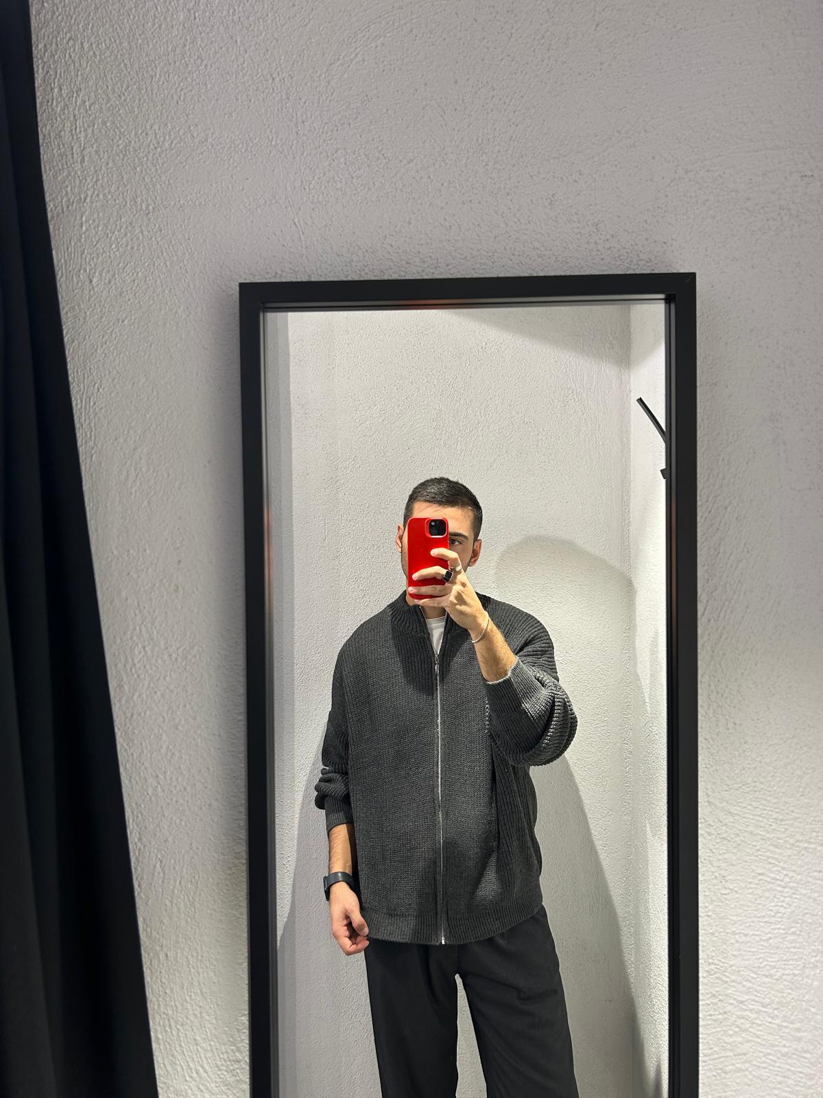 CARDIGAN IN LANA FULL ZIP - 1264