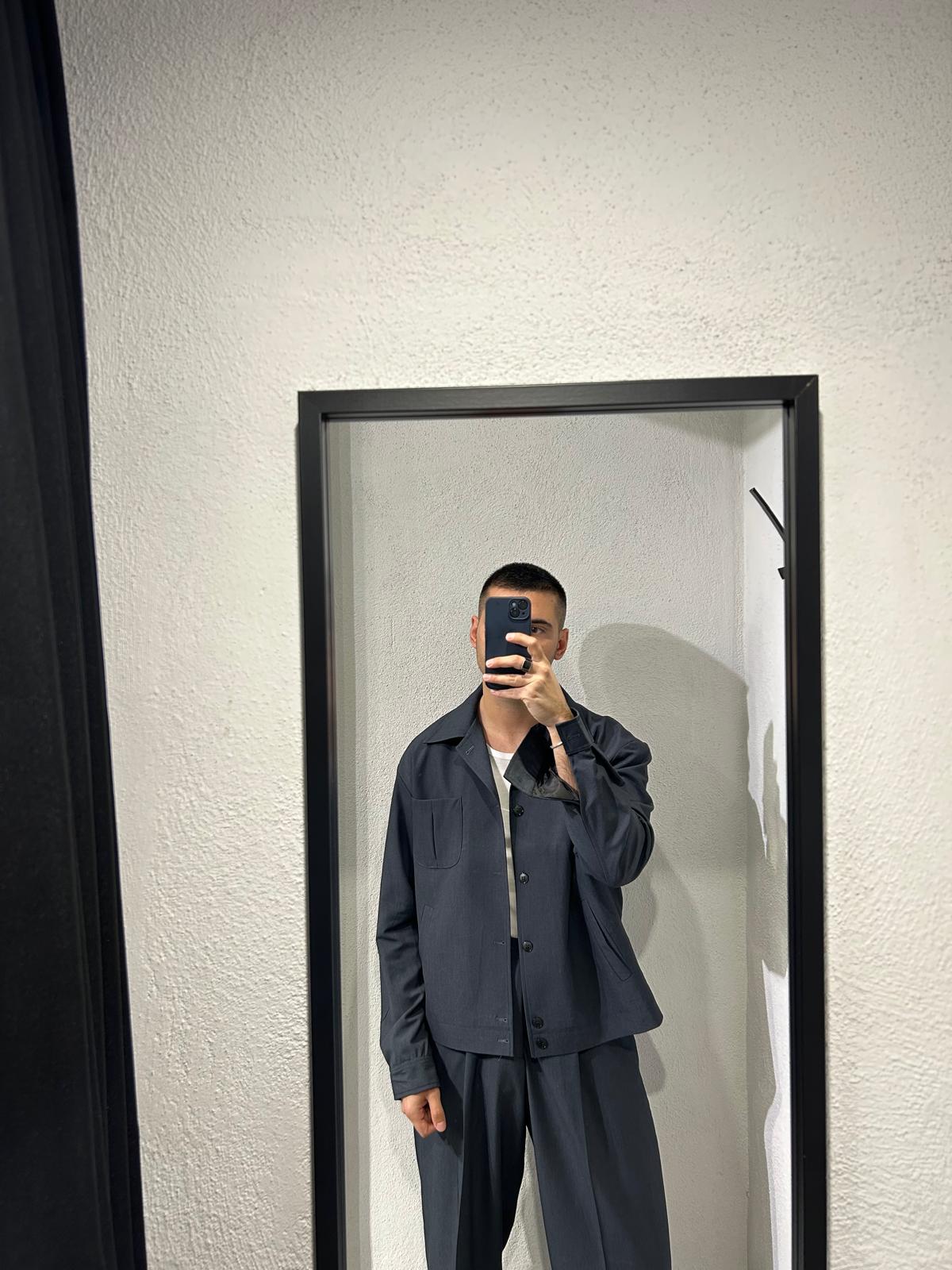 GIACCA POCKET CROP FIT - 1627