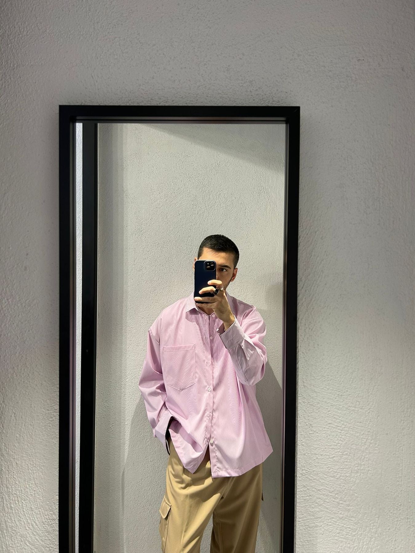 CAMICIA OVERSIZE IN COTONE RIGATA - 1094