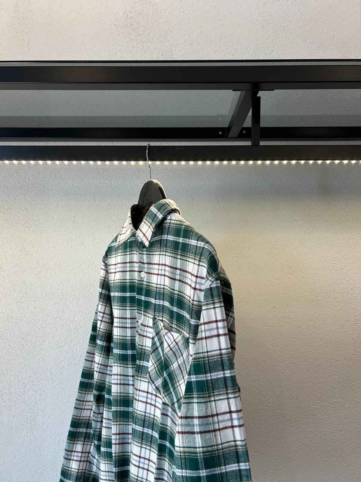 CAMICIA OVERSIZE IN FLANELLA FANTASIA QUADRI - 1236