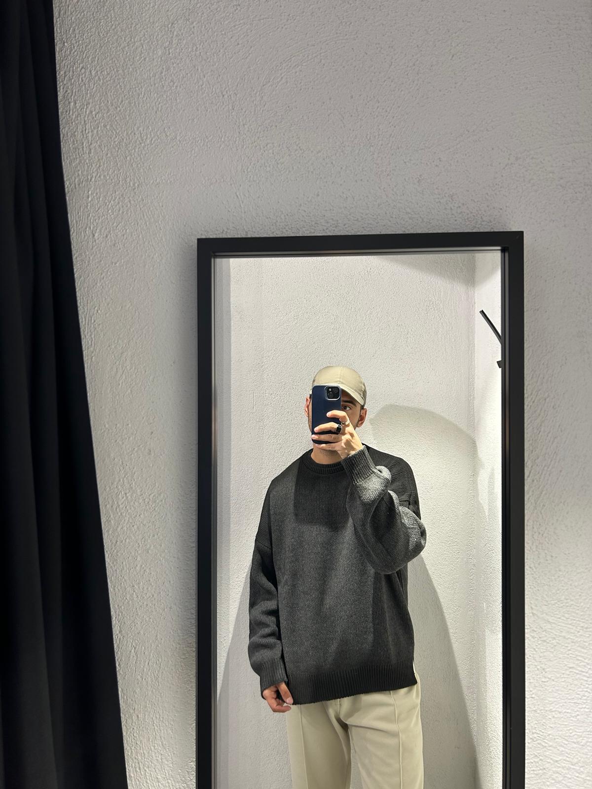 MAGLIONE OVERSIZE SFUMATO CON SPACCHI - 1242