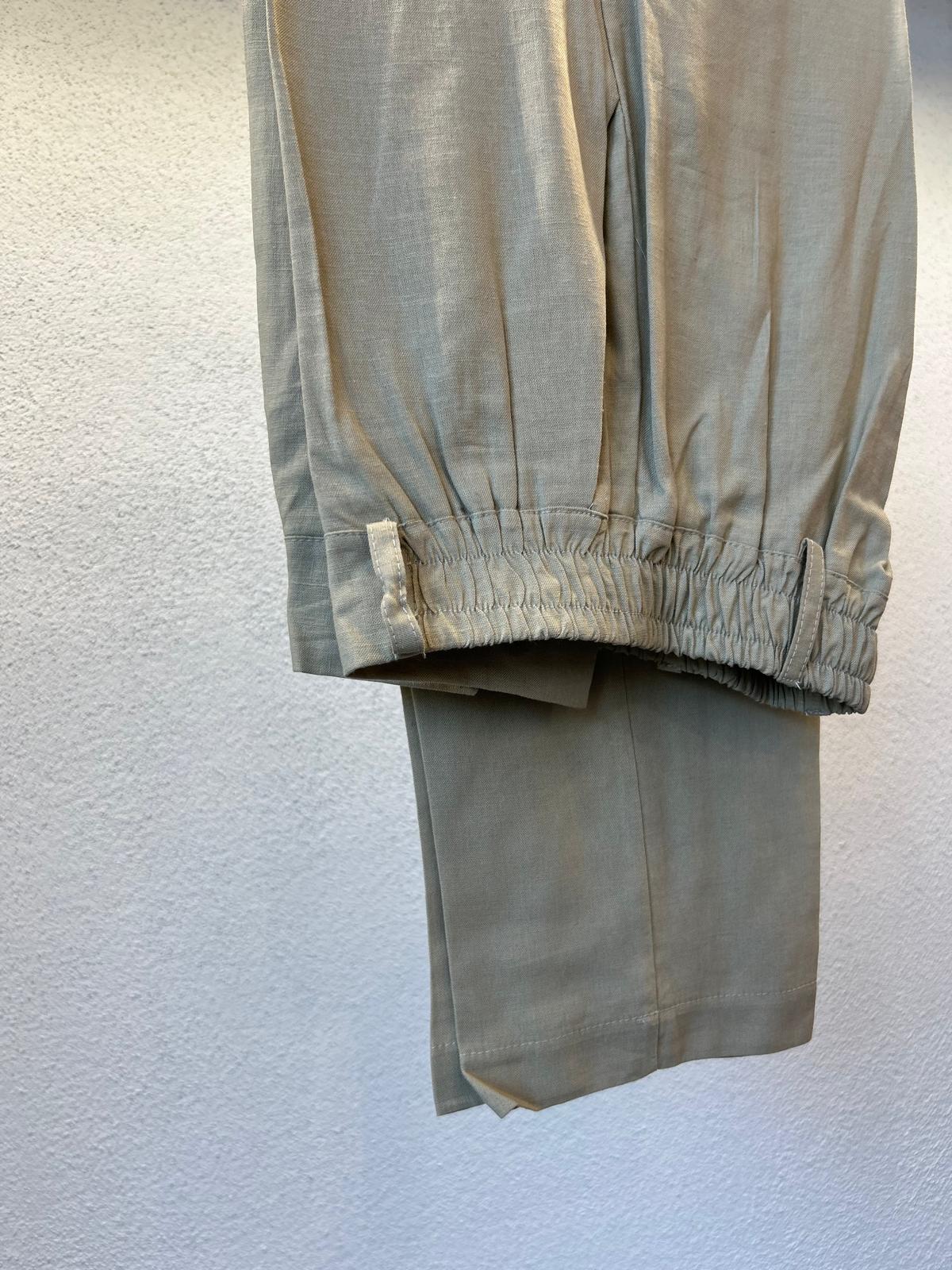 PANTALONE CORTO IN LINO CON ELASTICO - 1193