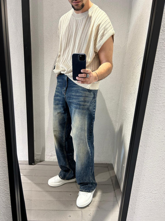 JEANS FLARE SABBIATO - 1335