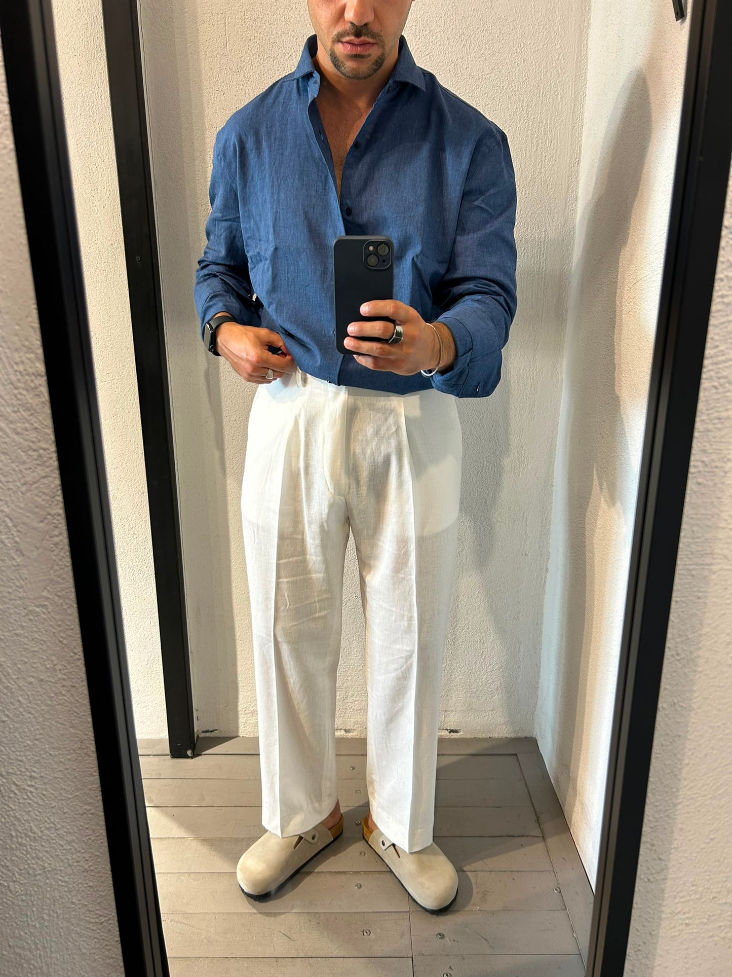 PANTALONE OLD TEX LINO - 1699