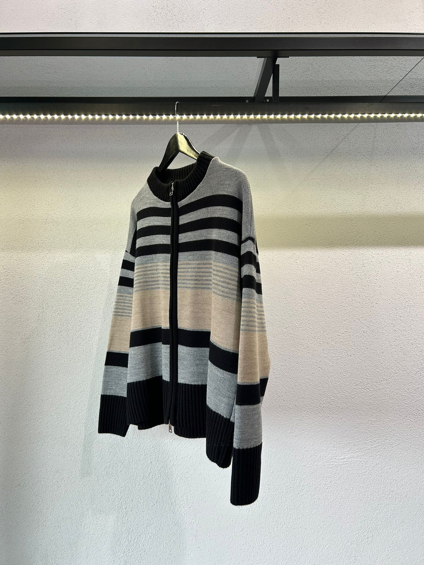 CARDIGAN FULL ZIP A FASCE MULTICOLOR - 1571