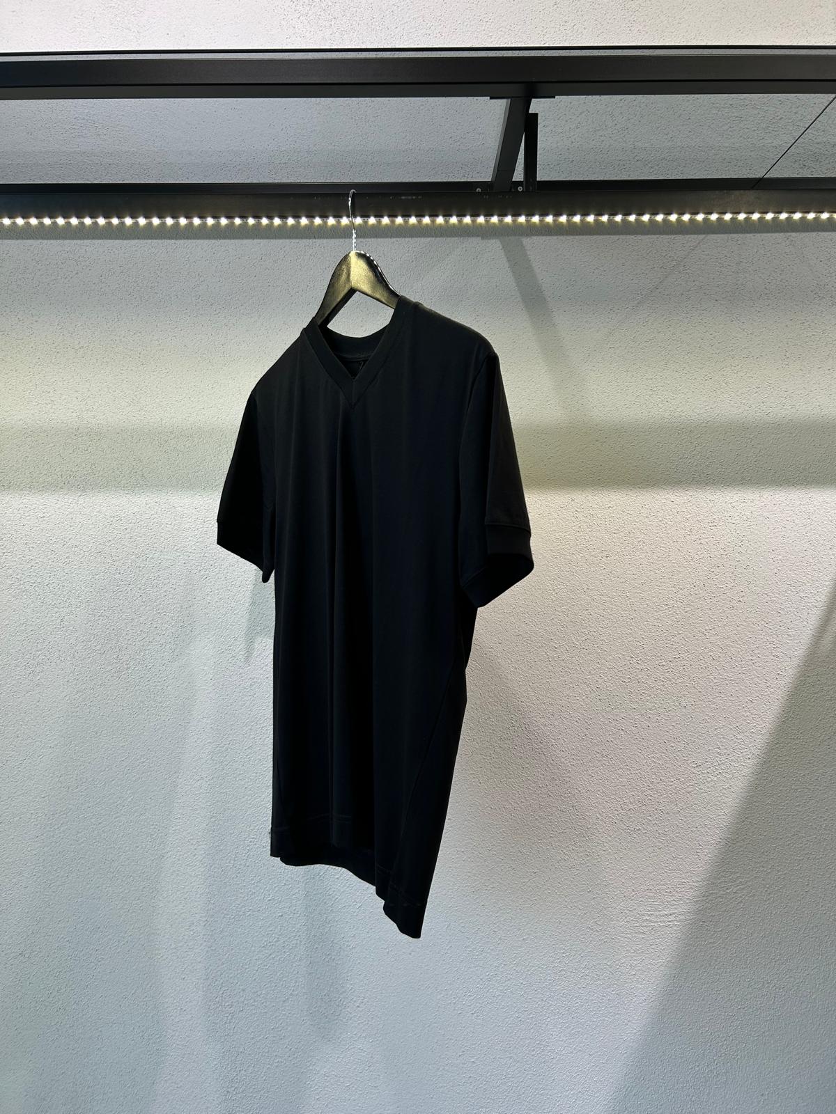 T SHIRT IN FILO DI SCOZIA SCOLLO A V - 1361