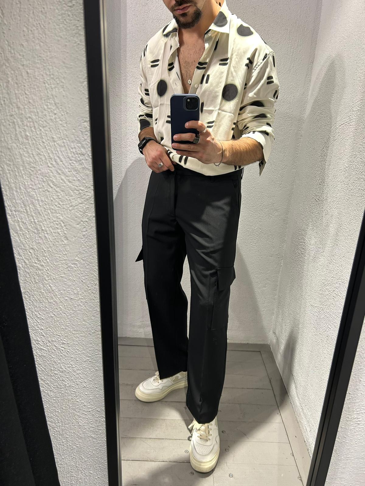 PANTALONE CARGO CON FONDO COMODO - 1057