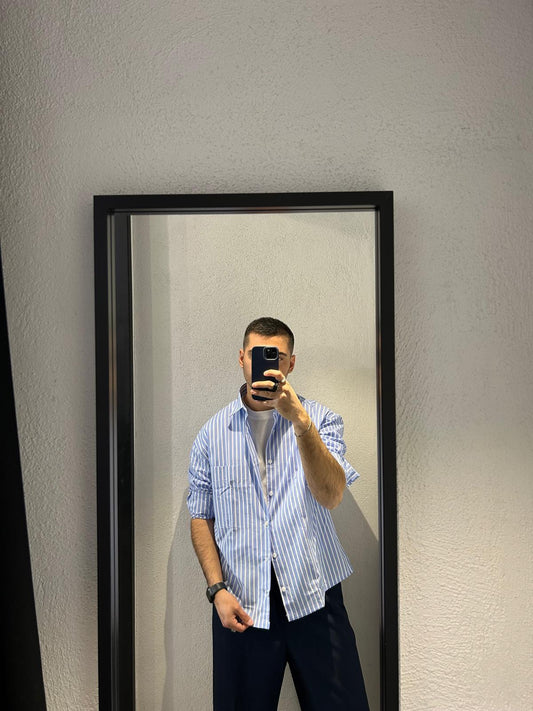 CAMICIA CROPPED OVERSIZE RIGA LARGA - 1318