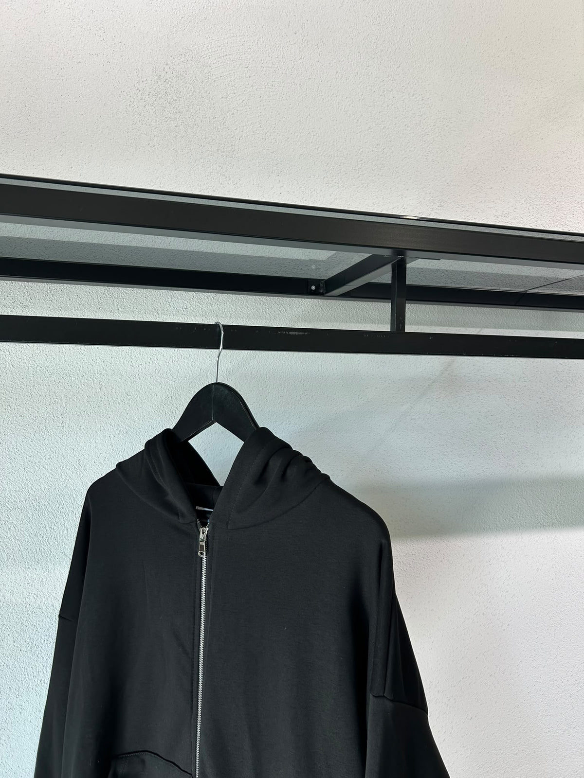 FELPA OVER ZIP E CAPPUCCIO - 2029