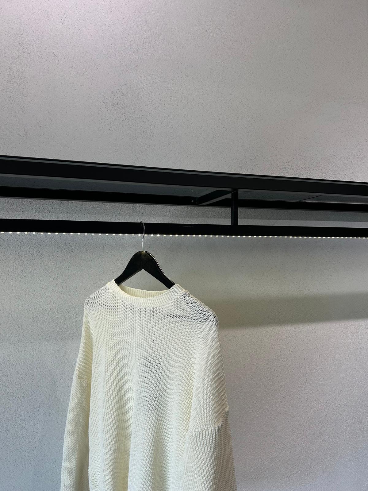 MAGLIA OVERSIZE IN FILO A COSTA INGLESE - 1609