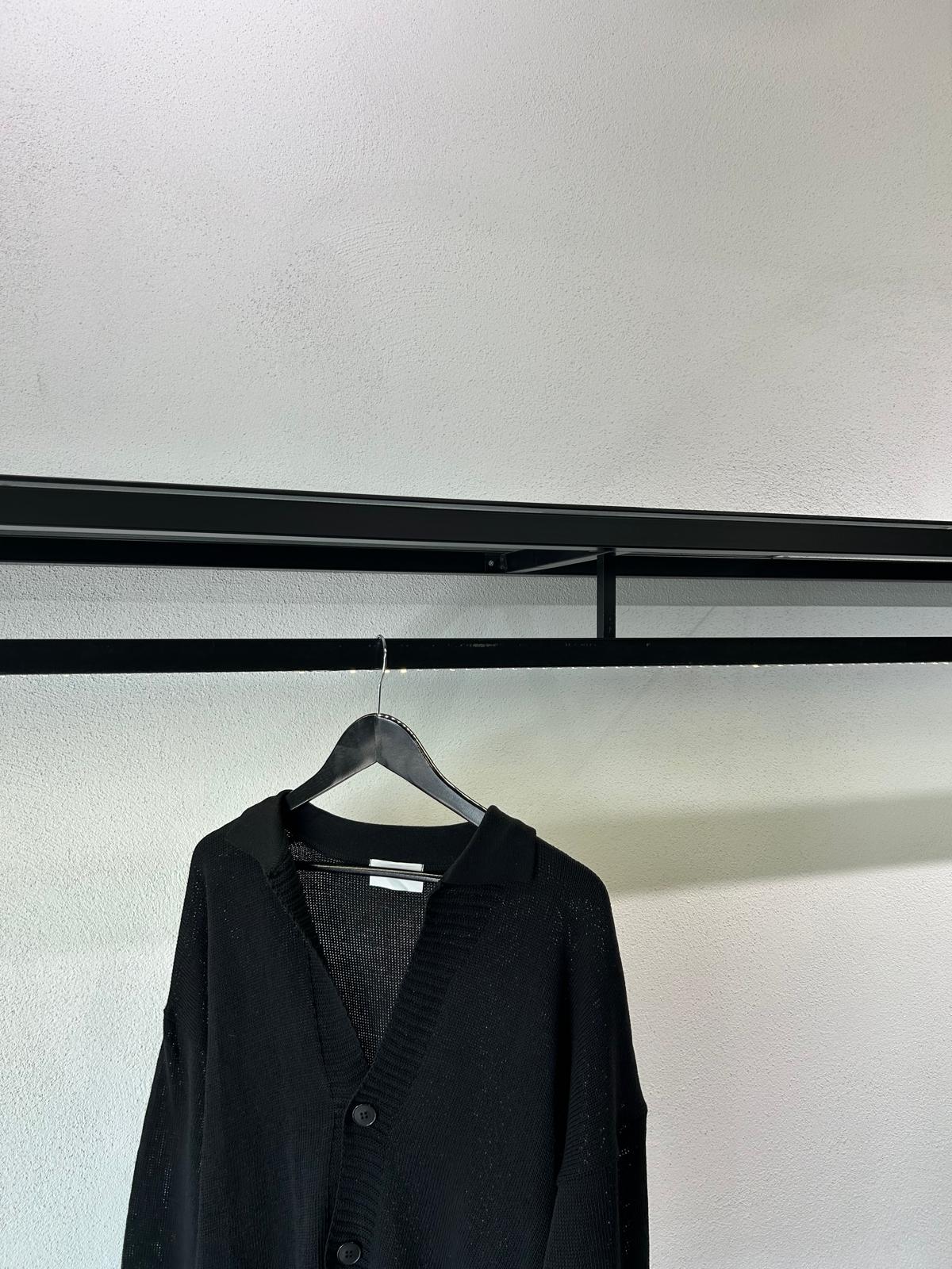 CARDIGAN COLLO POLO DUE BOTTONI IN FILO - 1601