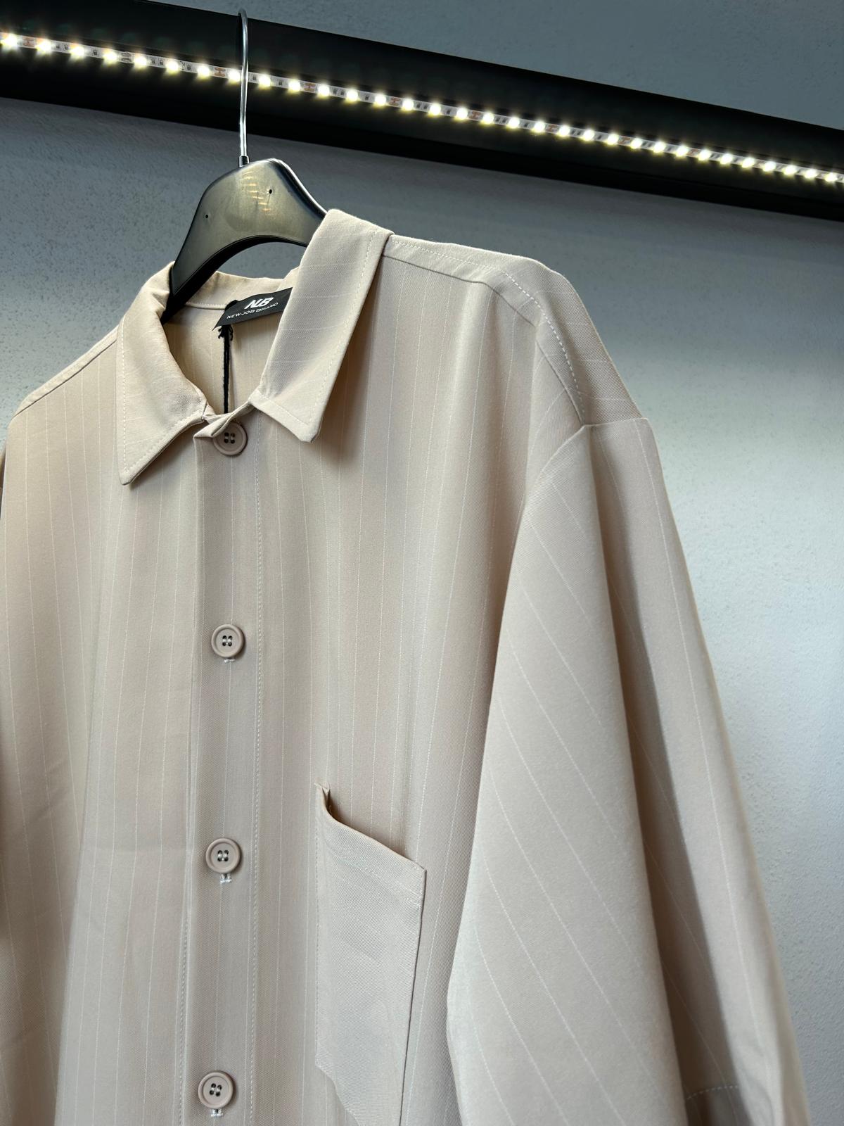 CAMICIA OVER M/M GESSATA DA COMPLETO - 1135