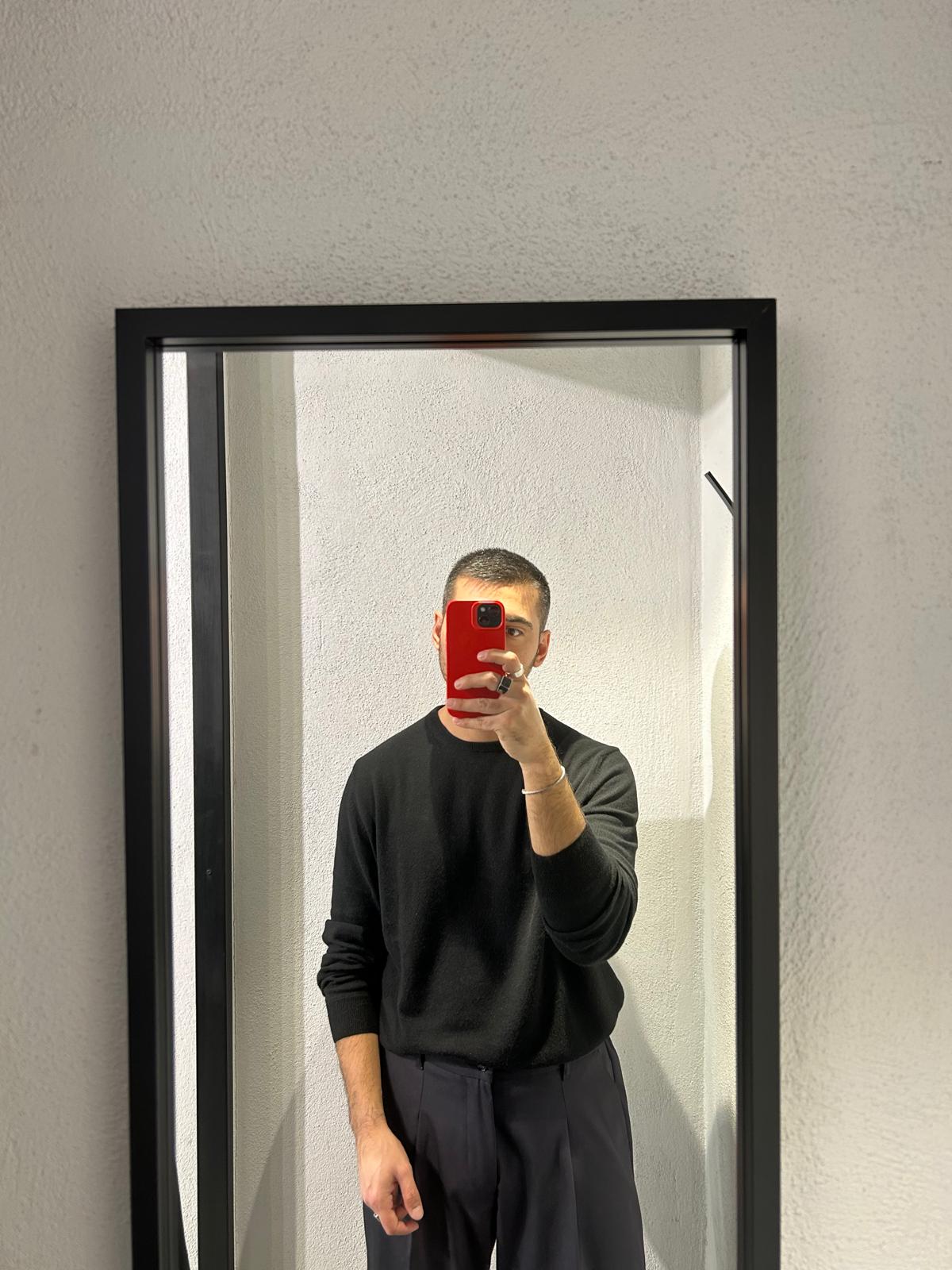 MAGLIONCINO GIROCOLLO IN MISTO CASHMERE - 1573