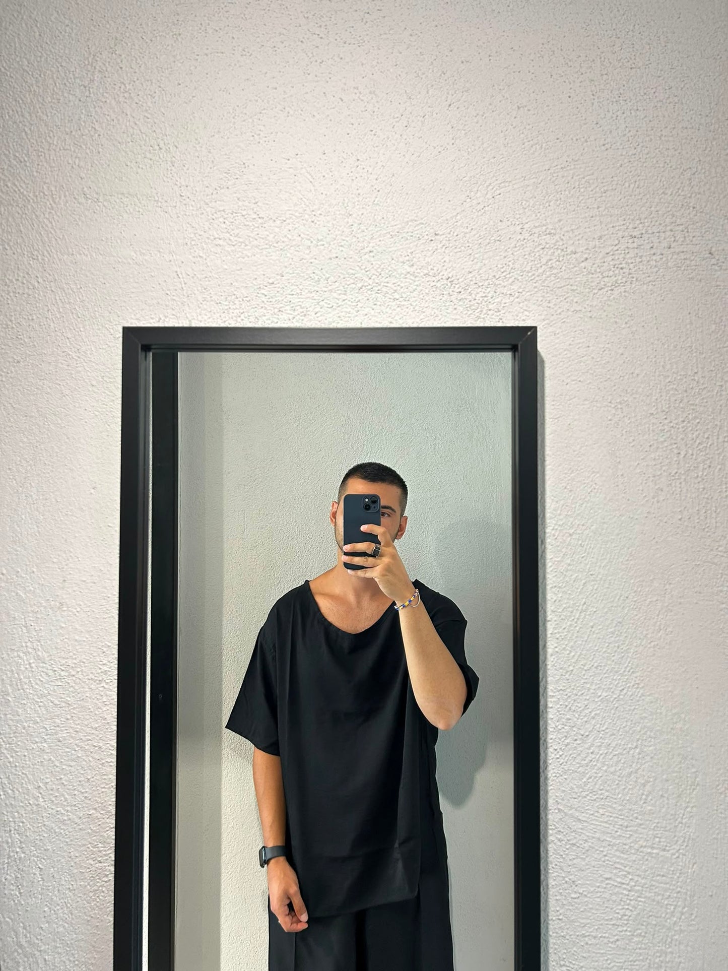 T-SHIRT OVER SCOLLO A BARCA IN MISTO VISCOSA - 1671