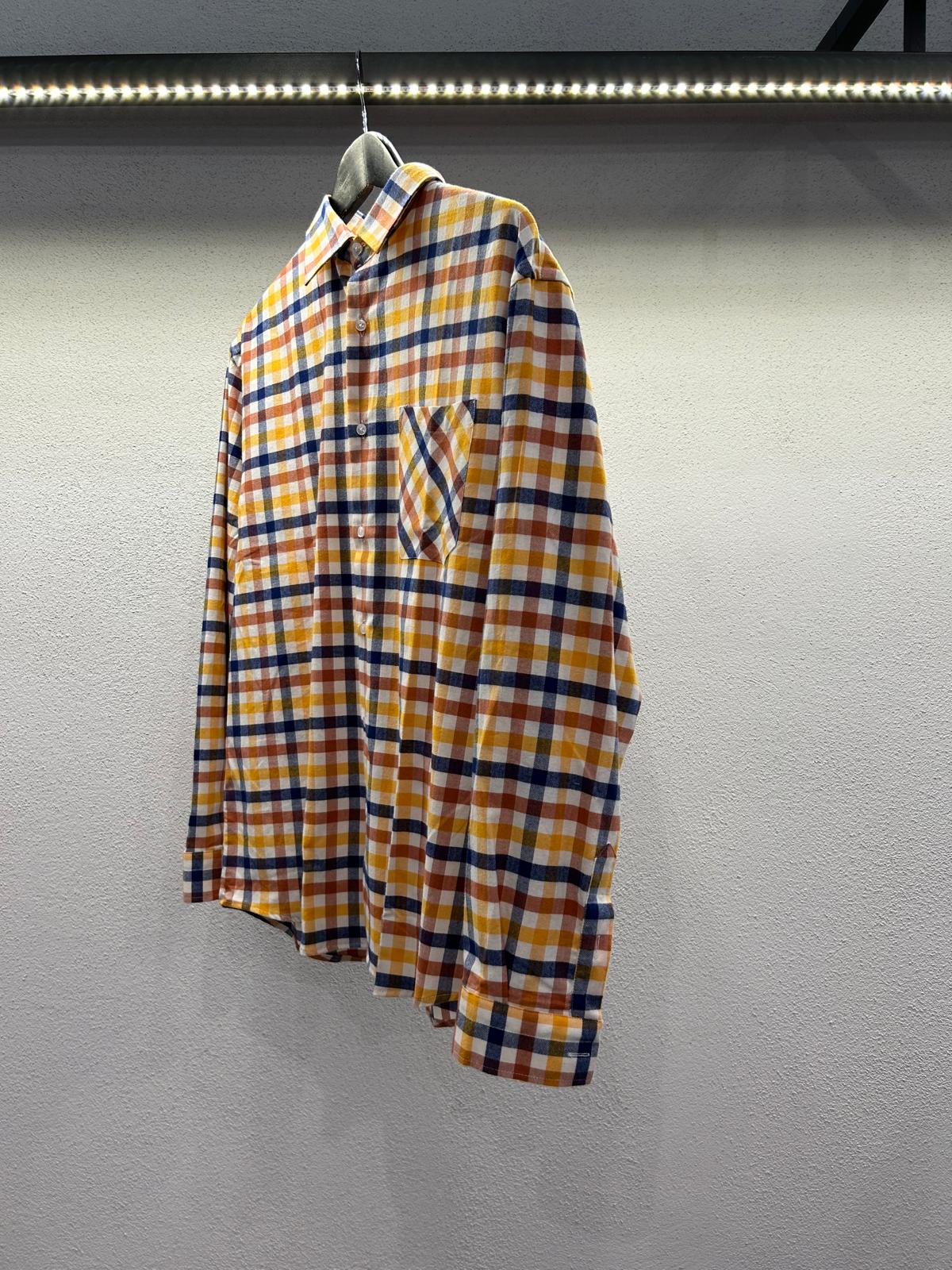 CAMICIA OVERSIZE IN FLANELLA FANTASIA MURGIA - 1237