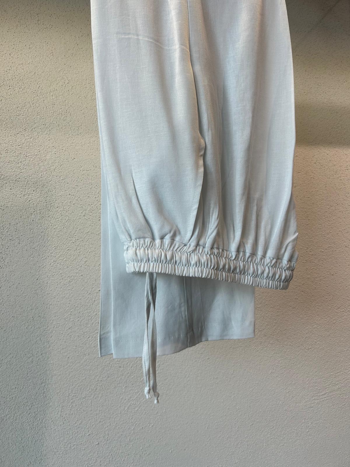 JOGGER FONDO COMODO IN MISTO LINO - 1717