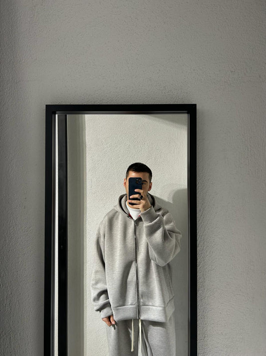 FELPA SCUBA OVERSIZE FULL ZIP DA COMPLETO - 1594