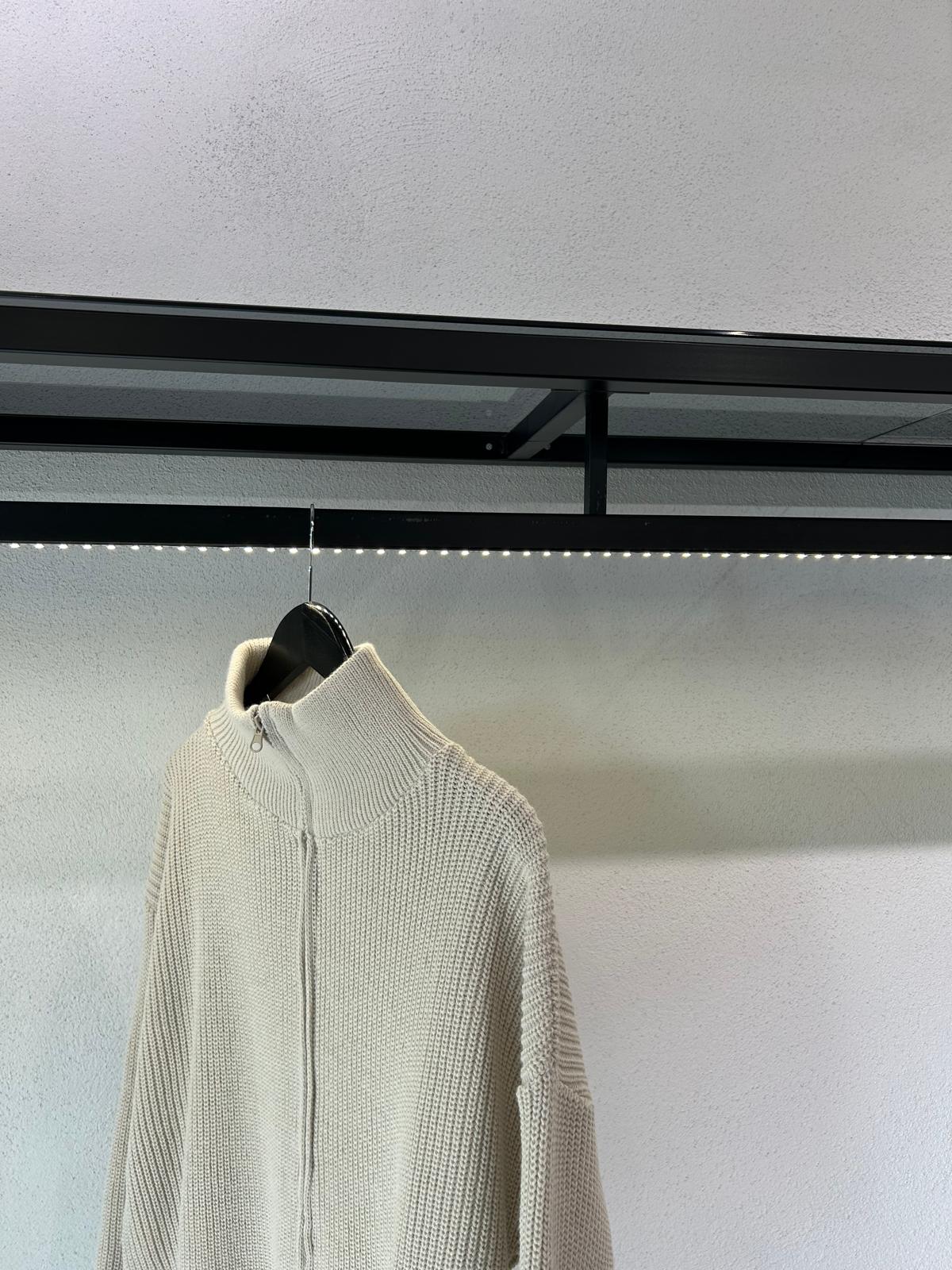 CARDIGAN FULL ZIP COLLO ALTO - 1552