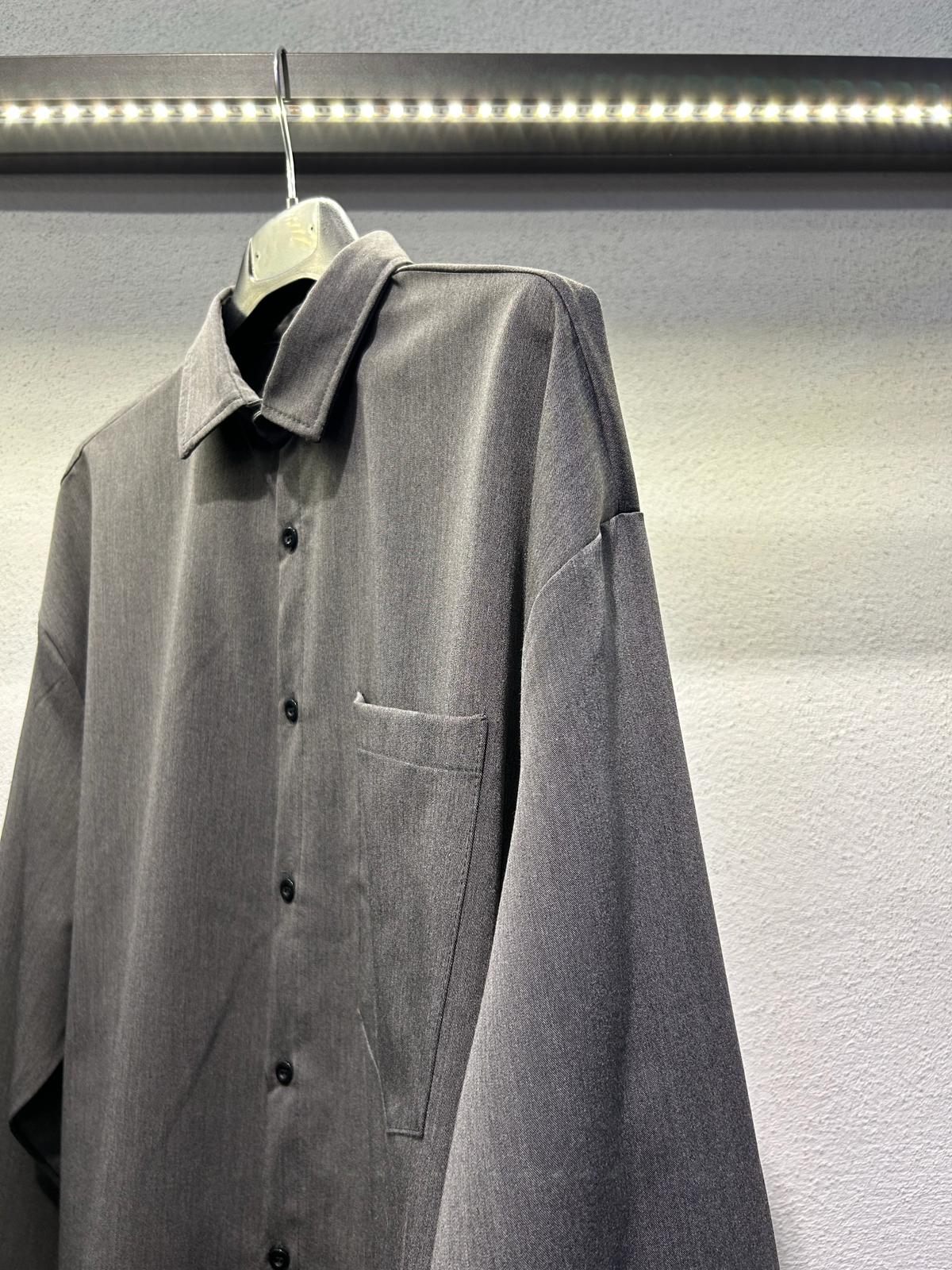 CAMICIA OVERSIZE CON TASCA DA COMPLETO - 1062
