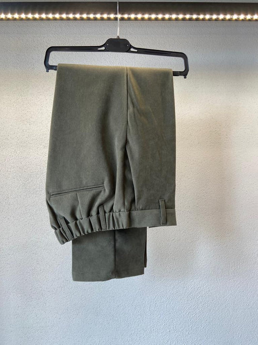 PANTALONE COMODO SCAMOSCIATO DA COMPLETO