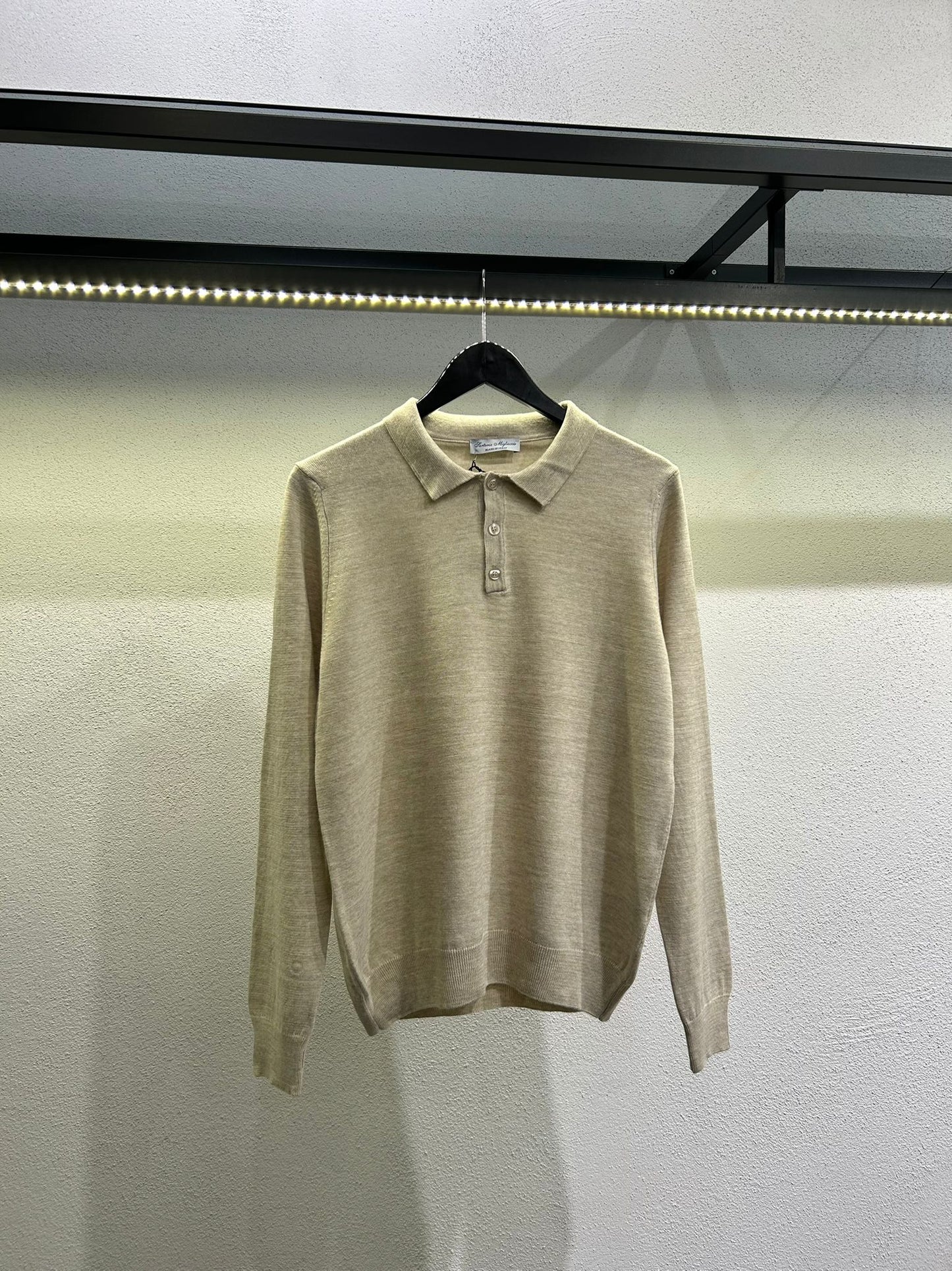 POLO REGULAR IN LANA RASATA - 1564