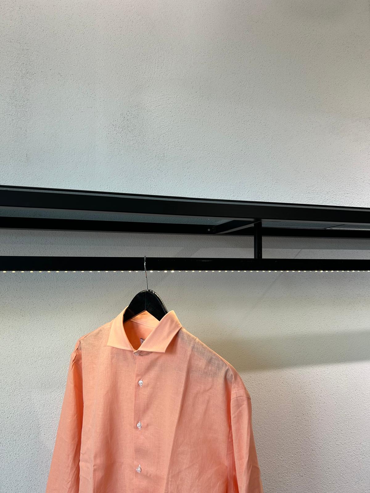 CAMICIA OVERSIZE IN LINO TINTA UNITA - 1720