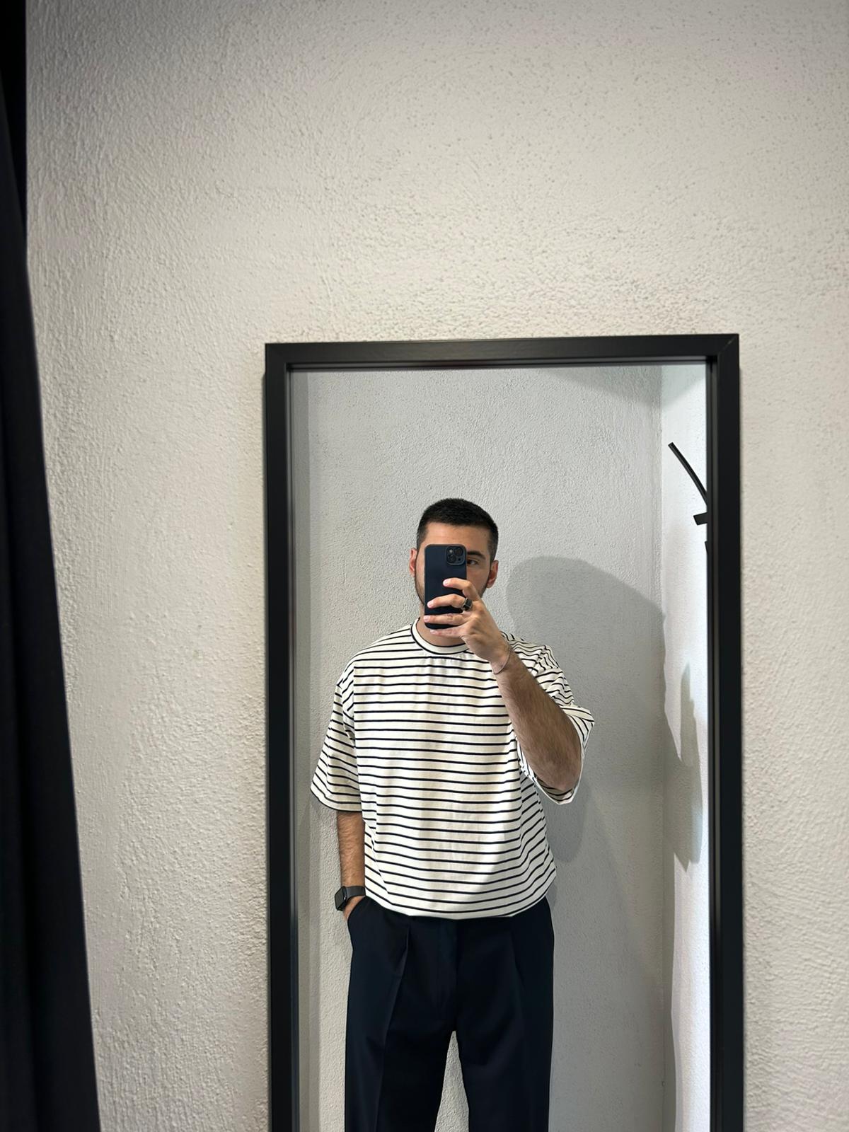 T SHIRT ELAST RIGATA - 1636